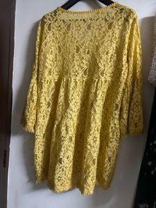 Yellow Lace Kurta