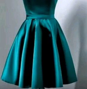 New Short Satin Frock