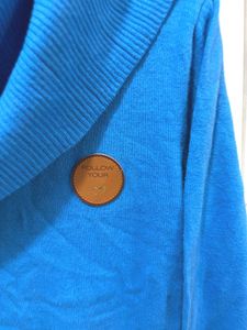 ✈️ Imported Blue Cowl Neck Sweater A