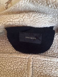 Black Suede Jacket with Faux Fur Lining