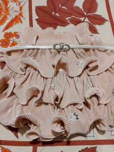 Floral Textured Skirt And Top