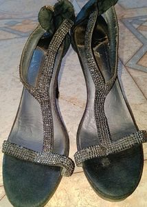All Black Heels 👠👠 With Diomond