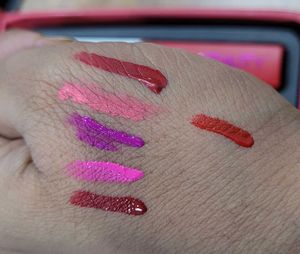 Huda Pink Red Liquid Lipstick Pack On 10 Pieces