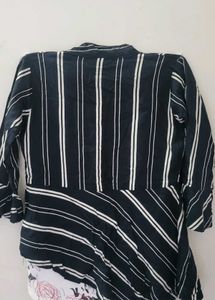 Striped Peplum Top