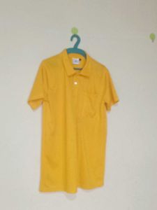 Yellow Pocket Polo Shirt