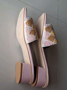 Colourful Beaded Small Heels ( NO B9X )
