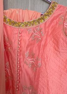 Peach Ethnic Gown