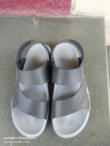 Walkaroo Grey Casual Sandals