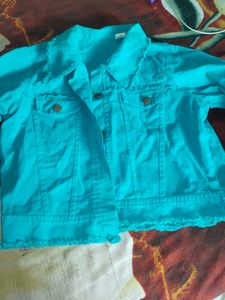 Cute Teal Denim Jacket