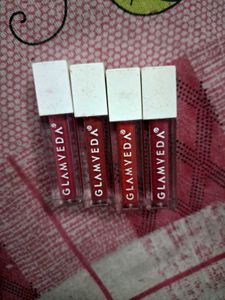 GLAMVEDA Mini  Liquid Lipstick Set Of 4