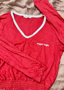 Long Sleeve Crop Top