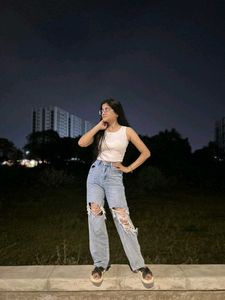 Ripped Light Wash Jeans