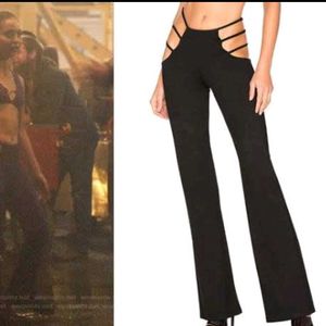 Euphoria Strappy Black Flare Pants