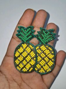 Pineapple Beaded Earrings