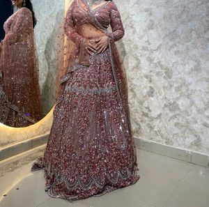 Heavy Luxury Reception Bride lehenga