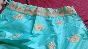 Leheng Choli With Jacket  Teal Embroidered