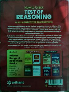 TEST OF REASONING BY ARIHANT PUBLICATION