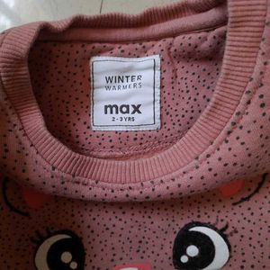 Winter Were Tshirt For 3 Year Baby Girl