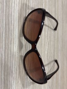Brown Oval Sunglasses