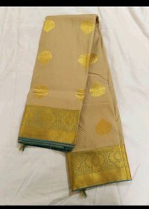 New Pattu Saree With Aari Work Blouse Unused