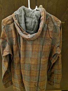 Hooded Plaid Shirt