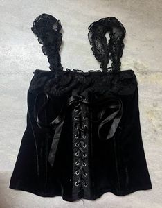 ❗️ 5% sale black lacey grunge / gothic corset🖤