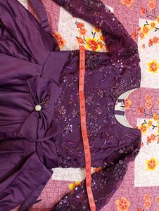 Elegant Purple Ethnic Gown