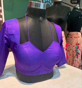 Halter Blouse Padded Back Hook