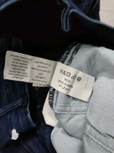 Dark Blue Cropped Jeans