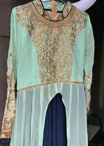 Beautiful Patch Work Gown With Dupatta