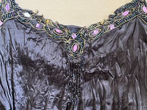 Embellished Black Cami Top