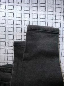High-Waisted Grey Jeans