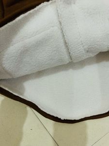 Brown Faux Suede Sherpa Jacket