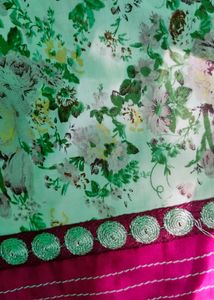 New Dark Pink And White Umbrella Top