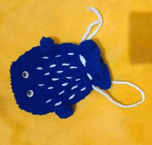 Crochet Purse- Fish Shape Pouch 🐠