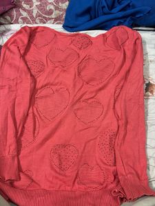 Heart Pattern Sweater