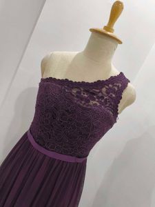 Purple One-Shoulder Dress