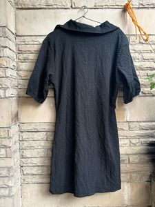 Sassafaras Ruched Shirt Mini Dress
