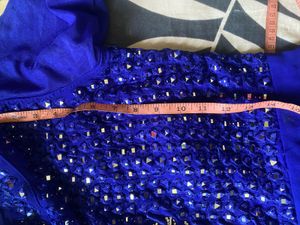 Royal Blue Beaded Dress