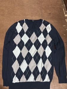 Argyle V-Neck Sweater