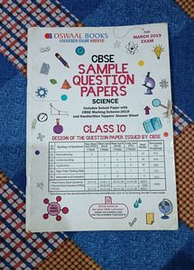 Class 10 CBSE Science Sample Papers -2019 Edition