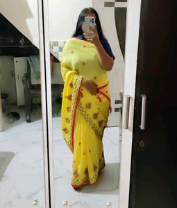 Haldi Colour Saree