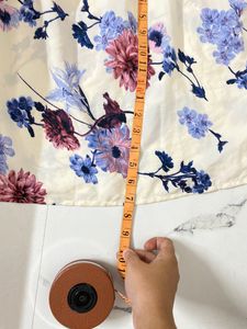 Ballon Sleeves Long Floral Dress