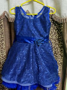 Elegant Blue Party Dress