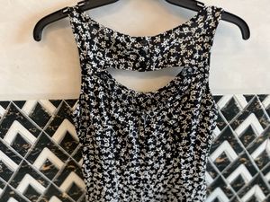 Women Balck&amp;White Short Drees