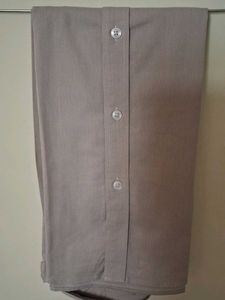 Light Tan Striped Button-Down Shirt