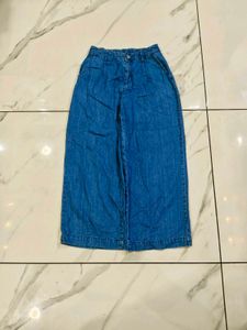 Denim Wide Leg Pants