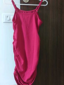 Pink Sleeveless Bodycon Dress