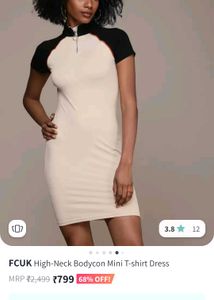 Biege Bodycon Dress