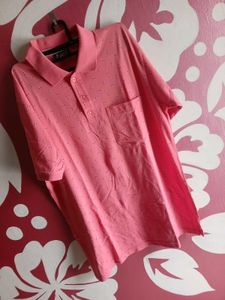 Pink Polo Tshirt For Men